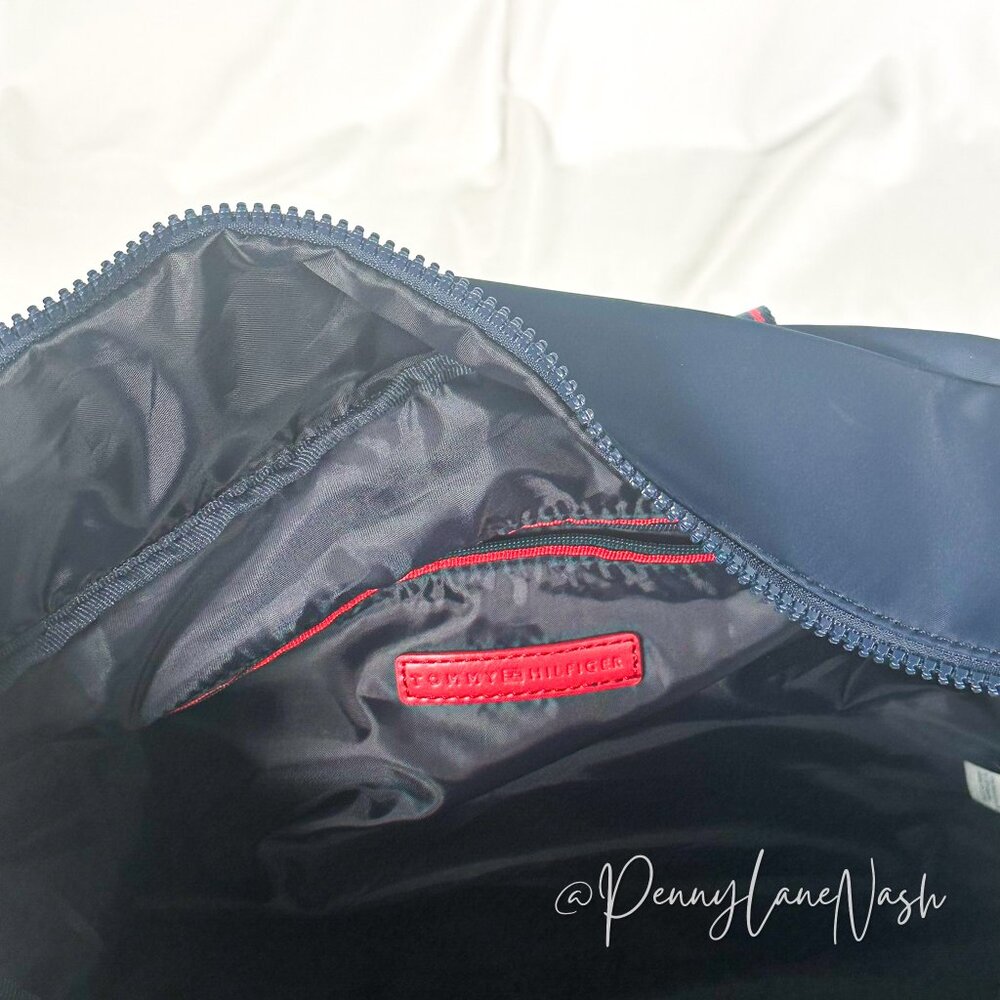 Tommy Hilfiger Neoprene Gym Weekend Duffel Bag Blue - Picture 13 of 16